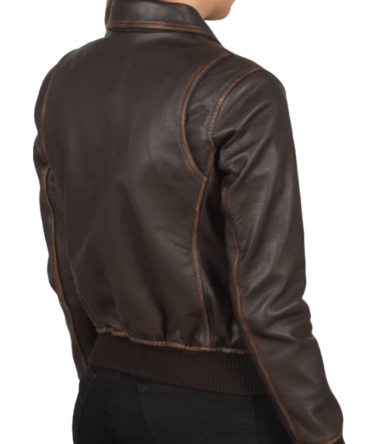 women leather jacket in genuine leather