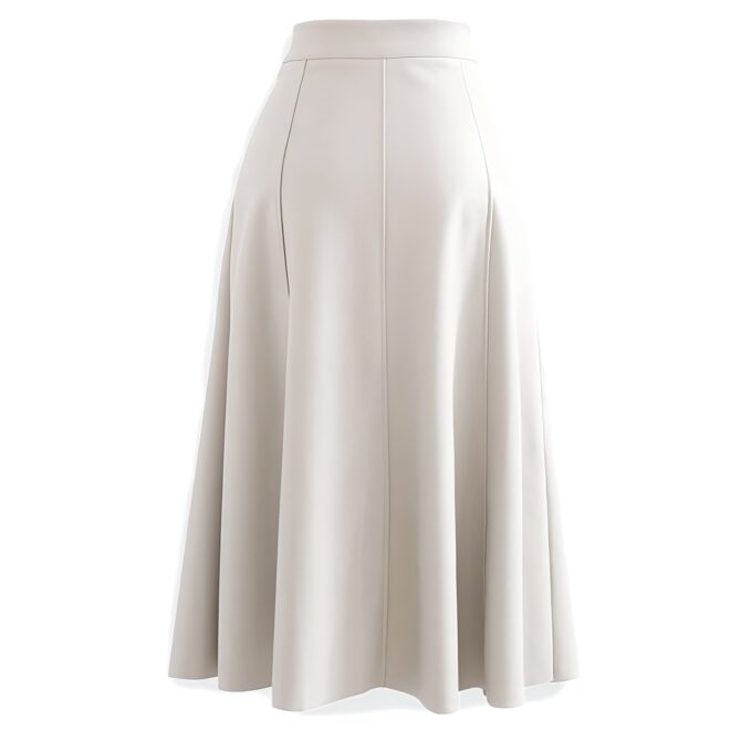 women white leather skirt Aline