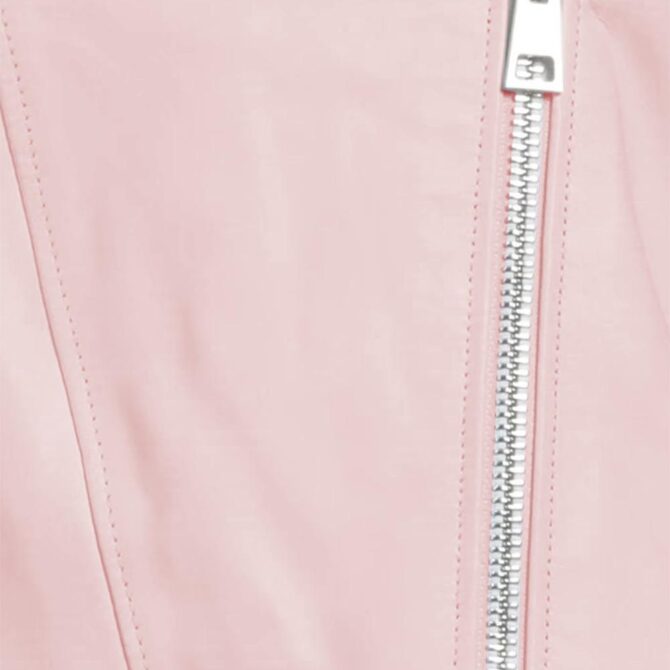 Leather Jacket in Pink Leather