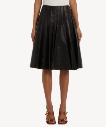 Black Leather Skirt for Women