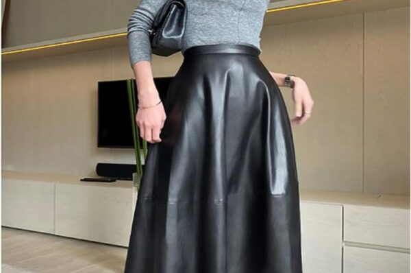 Long Leather Skirts