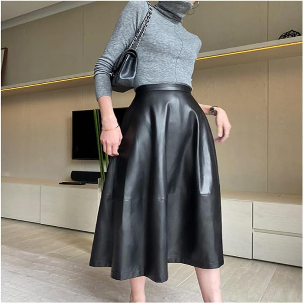 Long Leather Skirts