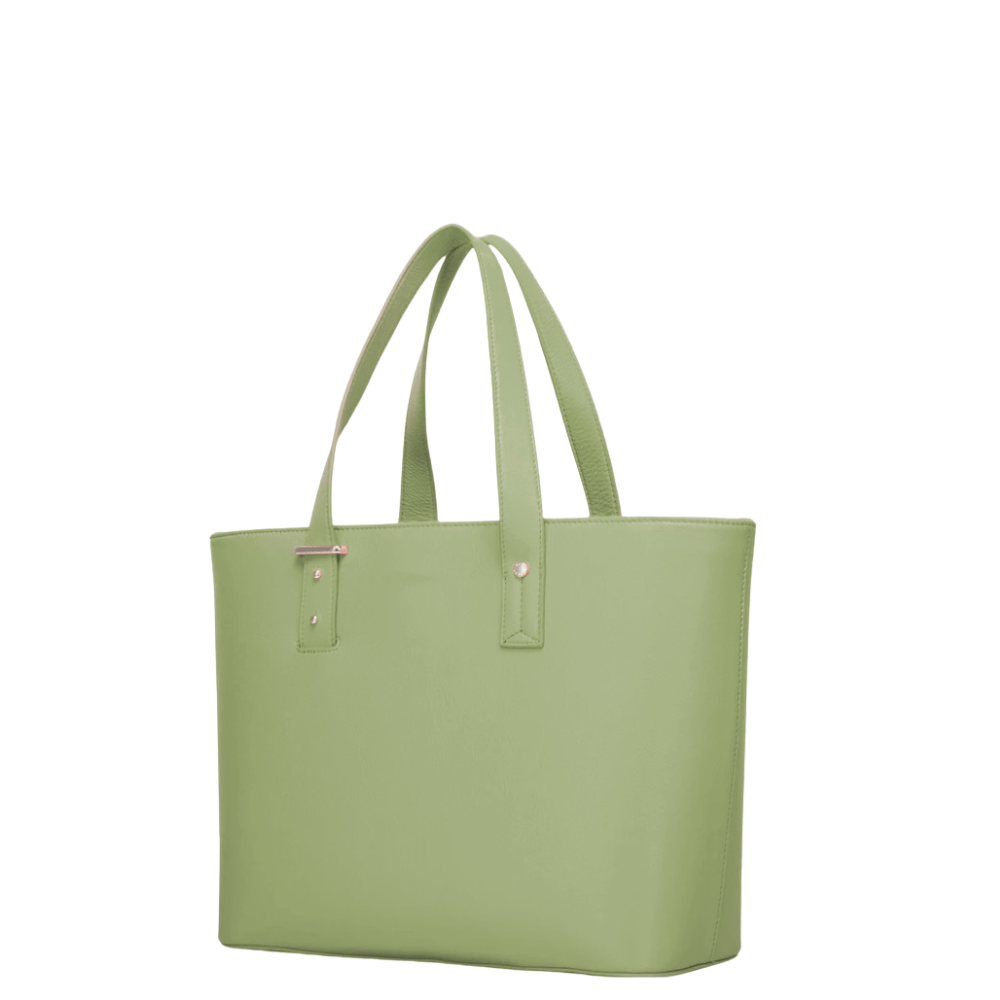 green leather bag for women