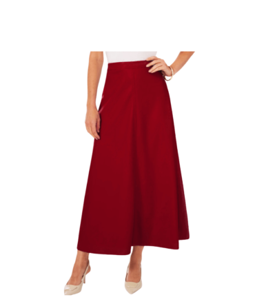 Red Leather Skirt for Women