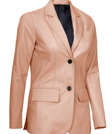 Liles Pink Leather Jacket for women